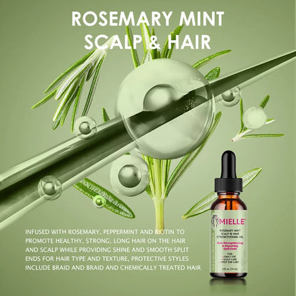 Rosemary Mint Hair & Beard Growth Oil - HBK Cosmetics